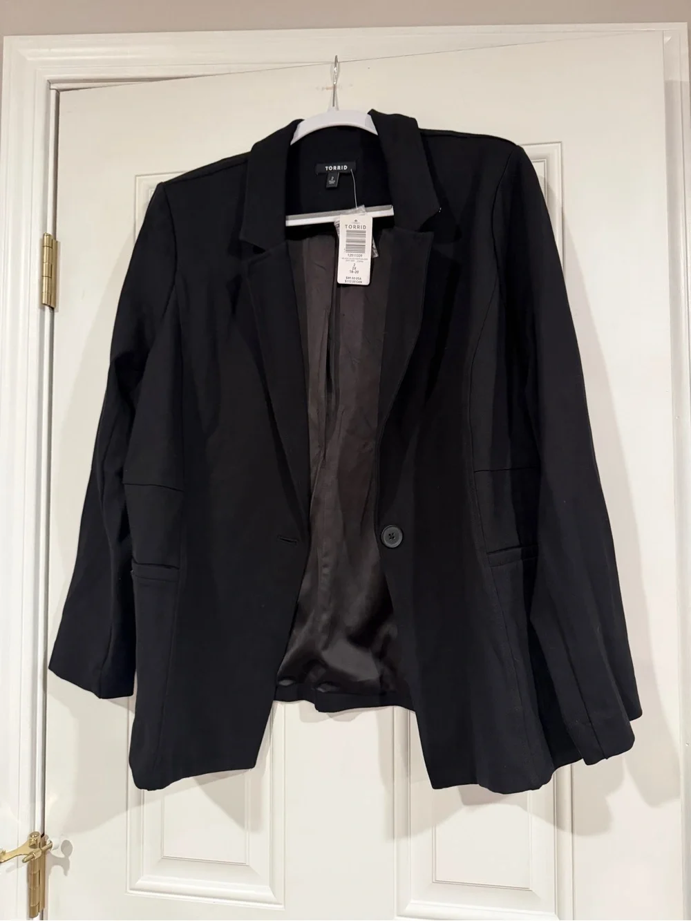 torrid Black Single-Button Tailored Blazer